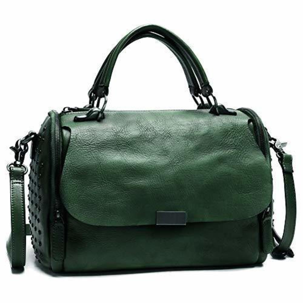 Modern Genuine Textured Satchel Satchel For Vintage Handmade Top Handle Crossb